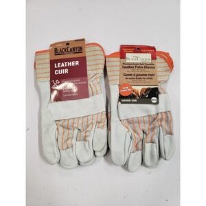 Black Canyon Palm Gloves Mens One Size Premium Leather Grade Split Cowhide NWT